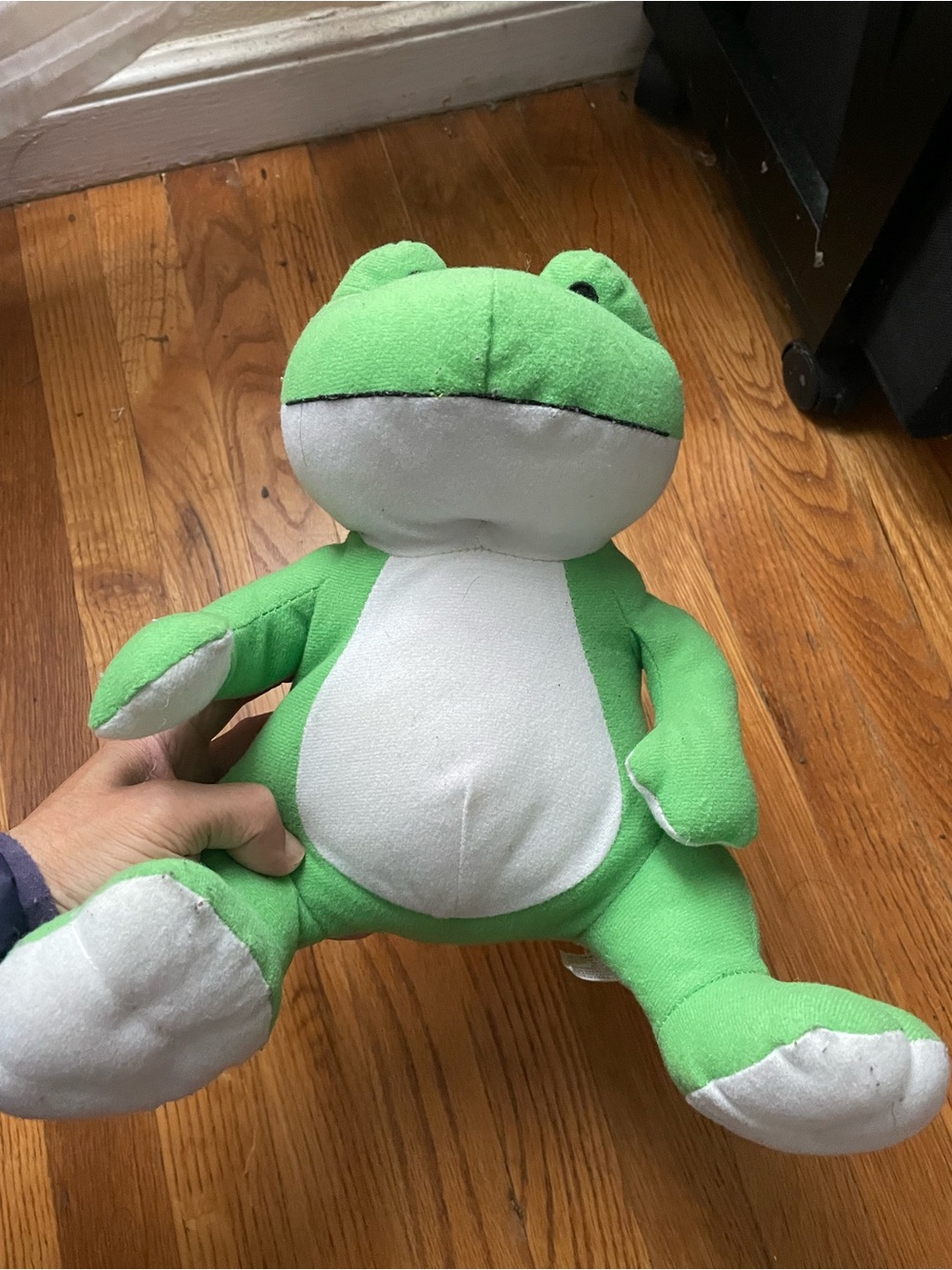 Green Plush Frog Reptile Toy - Soft Pet Plush